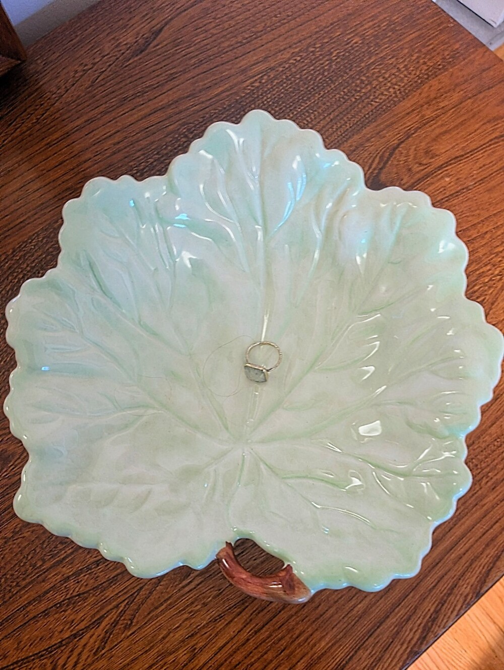 1940s Carlton Ware Large Leaf Plate